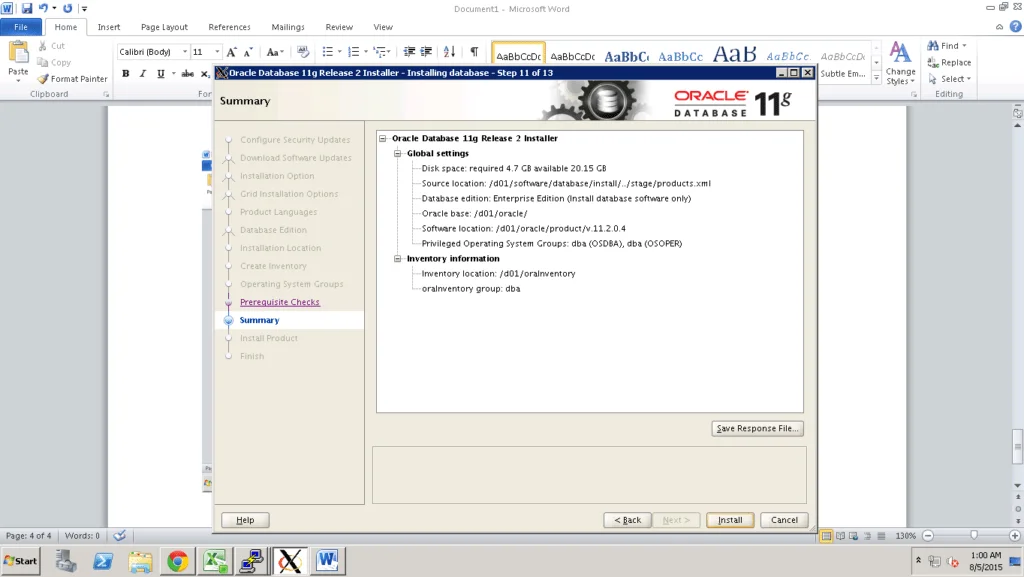 Oracle 11G Installation on Linux 10 img10