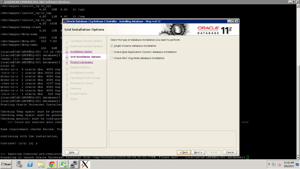 Oracle 11G Installation on Linux 2 img2