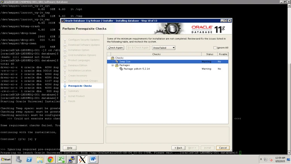 Oracle 11G Installation on Linux 8 img8
